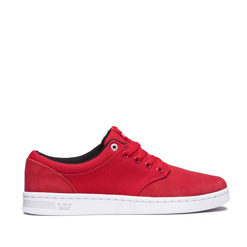 Buty Supra CHINO COURT - Sneakersy Niskie Damskie - Czerwone (QZUS-42307)